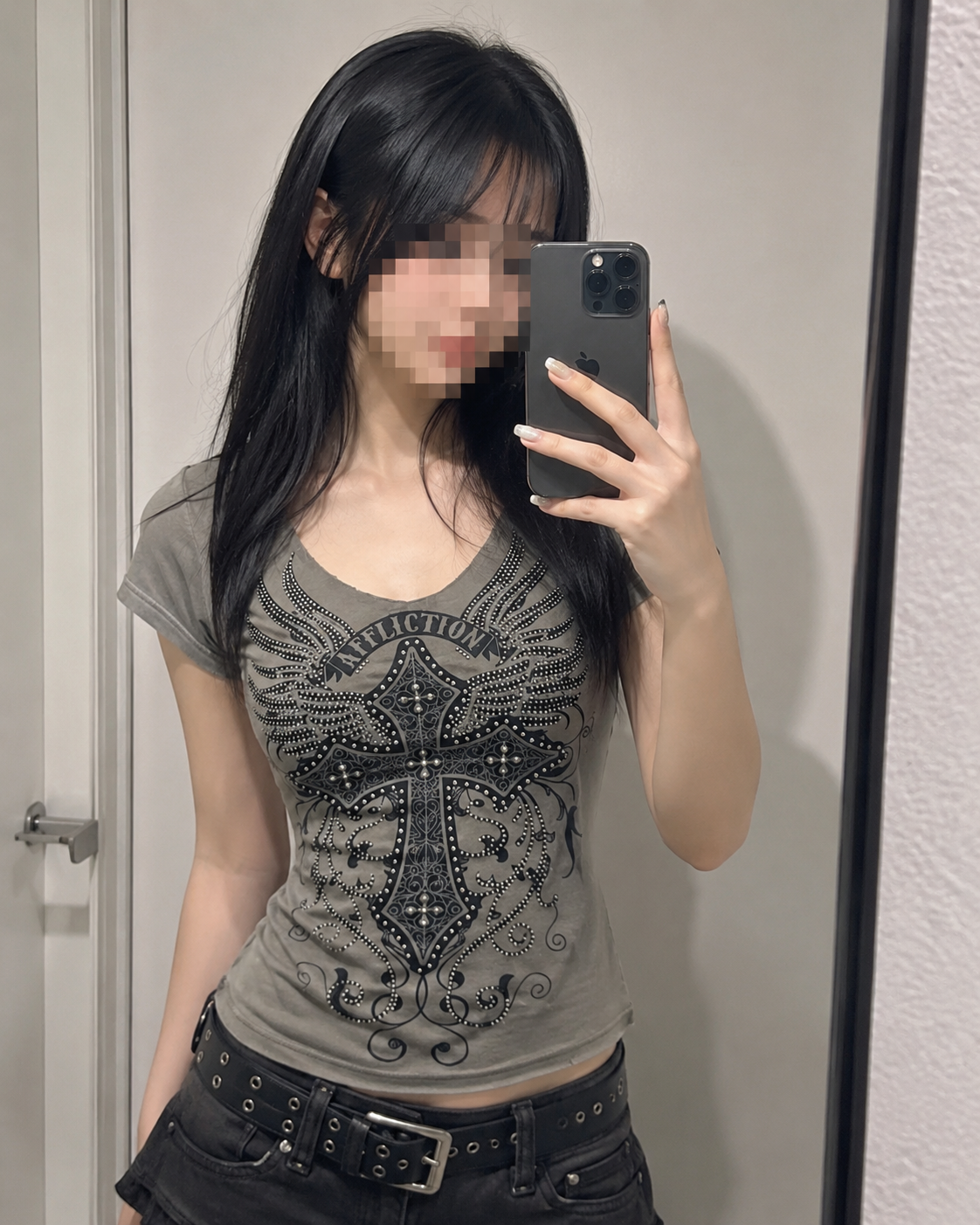 Angel Cross グランジTシャツ