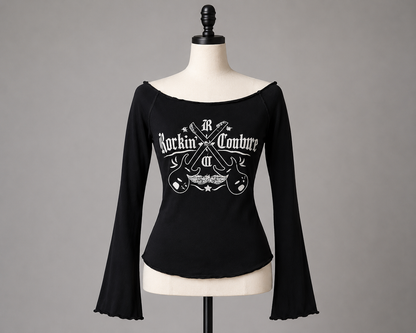 Rockin’ Couture フレアスリーブトップス
