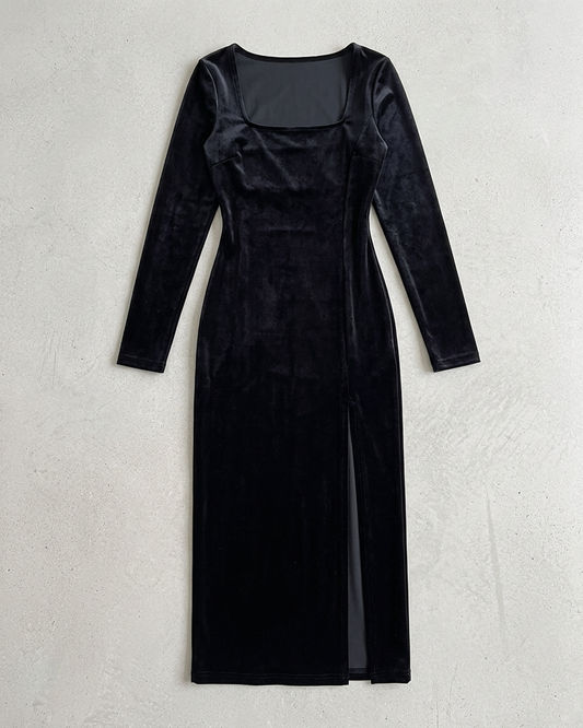 Noir Slit ロングワンピース