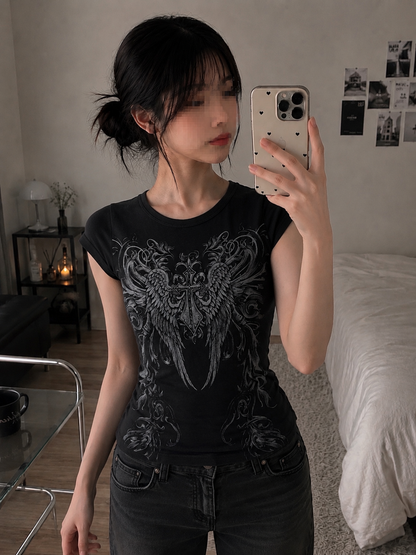 Fallen Wing Gothic T-Shirt
