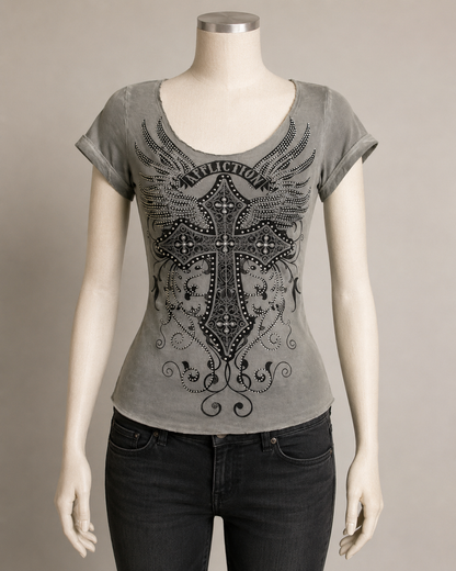 Angel Cross グランジTシャツ