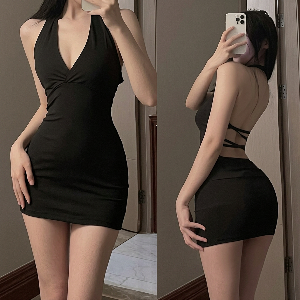 Midnight Backless ミニドレス