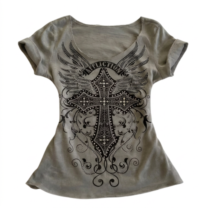 Angel Cross グランジTシャツ