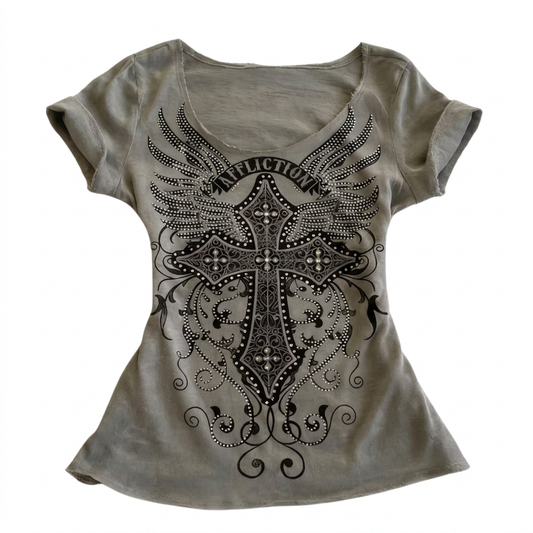 Angel Cross グランジTシャツ